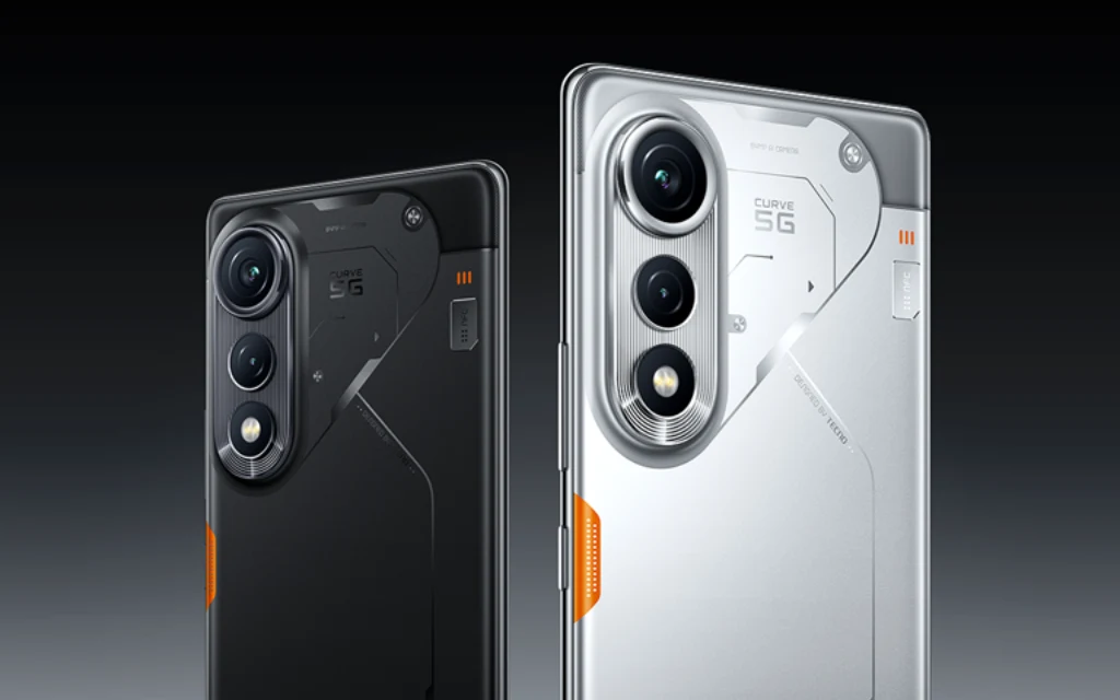 Tecno Pova Curve 5G का फ्यूचरिस्टिक डिज़ाइन